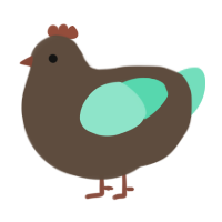 chocomenta, a bark and mint chicken