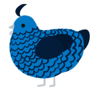 A sapphire and tumblr chicken with a lace pattern