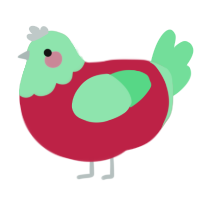 (unnamed), a crimson and spring chicken with a head pattern
