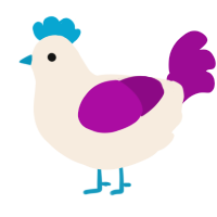 A cream and plum chicken