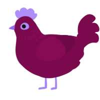fine wine, a wine chicken with a neck-speckle pattern