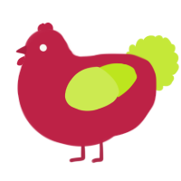 (unnamed), a crimson and lime chicken