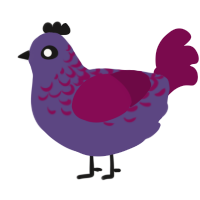 A overcast and wine chicken with a half-lace pattern