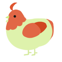 Question Marcus, a apple and vermilion chicken with a head pattern