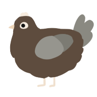 A bark and ash chicken