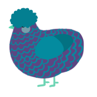 (unnamed), a overcast and sea chicken with a lace pattern