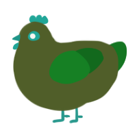 A olive and leaf chicken
