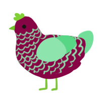 (unnamed), a maroon and spring chicken with a lace pattern
