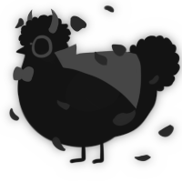 A black chicken