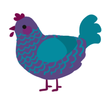 Moondrop, a overcast and sea chicken with a lace pattern