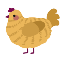 Turmeric Rice, a honey and gold chicken with a bar pattern
