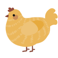 (unnamed), a honey chicken with a bar pattern