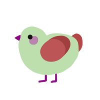 (unnamed), a gluppy and red chicken