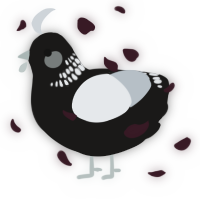 The Horrors, a sable and mist chicken with a neck-band pattern