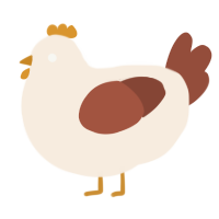 sugar cookie, a cream and russet chicken