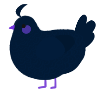 A tumblr chicken with a double-lace pattern