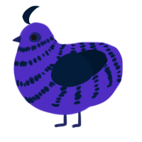 (unnamed), a indigo and tumblr chicken with a bar pattern