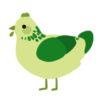 (unnamed), a lemon and leaf chicken with a neck-speckle pattern