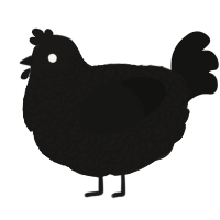 (unnamed), a sable and black chicken with a double-lace pattern