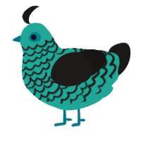 GetInto Hypnosis Mic, a turquoise and sable chicken with a lace pattern