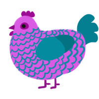 Miz, a orchid and sea chicken with a lace pattern