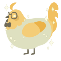 Socially Anxious, a mist and honey chicken with a head pattern