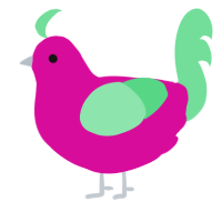 A fuchsia and spring chicken