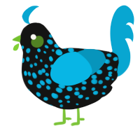 monster energy, a black and cerulean chicken with a speckle pattern