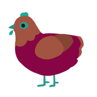(unnamed), a maroon and russet chicken with a head pattern