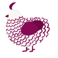 black sangria, a white and wine chicken with a lace pattern