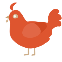 (unnamed), a vermilion chicken