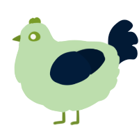 Argyle, a gluppy and tumblr chicken