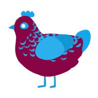 ufs ring pop, a maroon and sky chicken with a half-lace pattern
