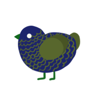 (unnamed), a navy and olive chicken with a lace pattern