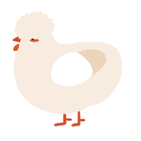 (unnamed), a cream chicken