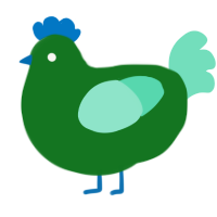 A leaf and mint chicken