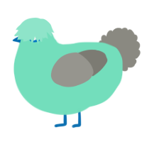 A mint and ash chicken