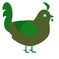 A olive and leaf chicken