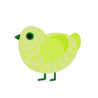 A lemon and lime chicken with a speckle pattern