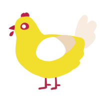 Yellow Submarine, a yellow and cream chicken