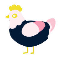 lEGGally Blonde, a tumblr and rose chicken with a head pattern
