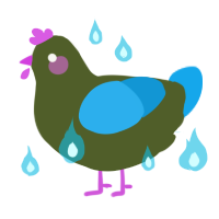 A olive and sky chicken