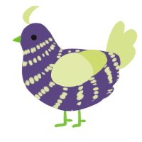 Nightshade, a overcast and lemon chicken with a bar pattern