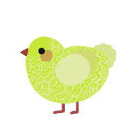 A lime and lemon chicken with a double-lace pattern