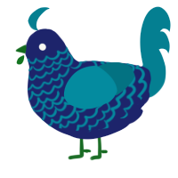 Bottom Deep Blue Sea, a navy and sea chicken with a lace pattern