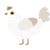 空き家, a rose and beige chicken with a double-lace pattern
