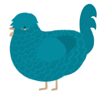 A sea chicken with a lace pattern