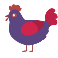 (unnamed), a overcast and crimson chicken