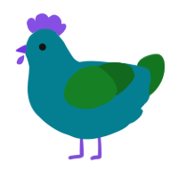 A sea and leaf chicken