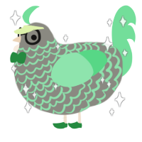 Big Dill, a ash and spring chicken with a lace pattern